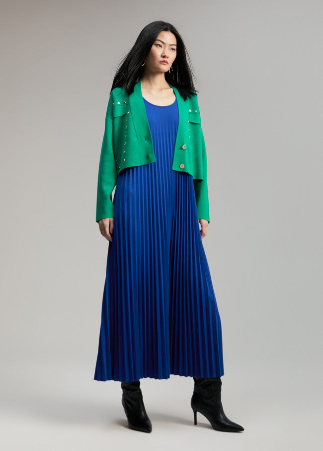 Short Green Mirror Cardigan 11011.062