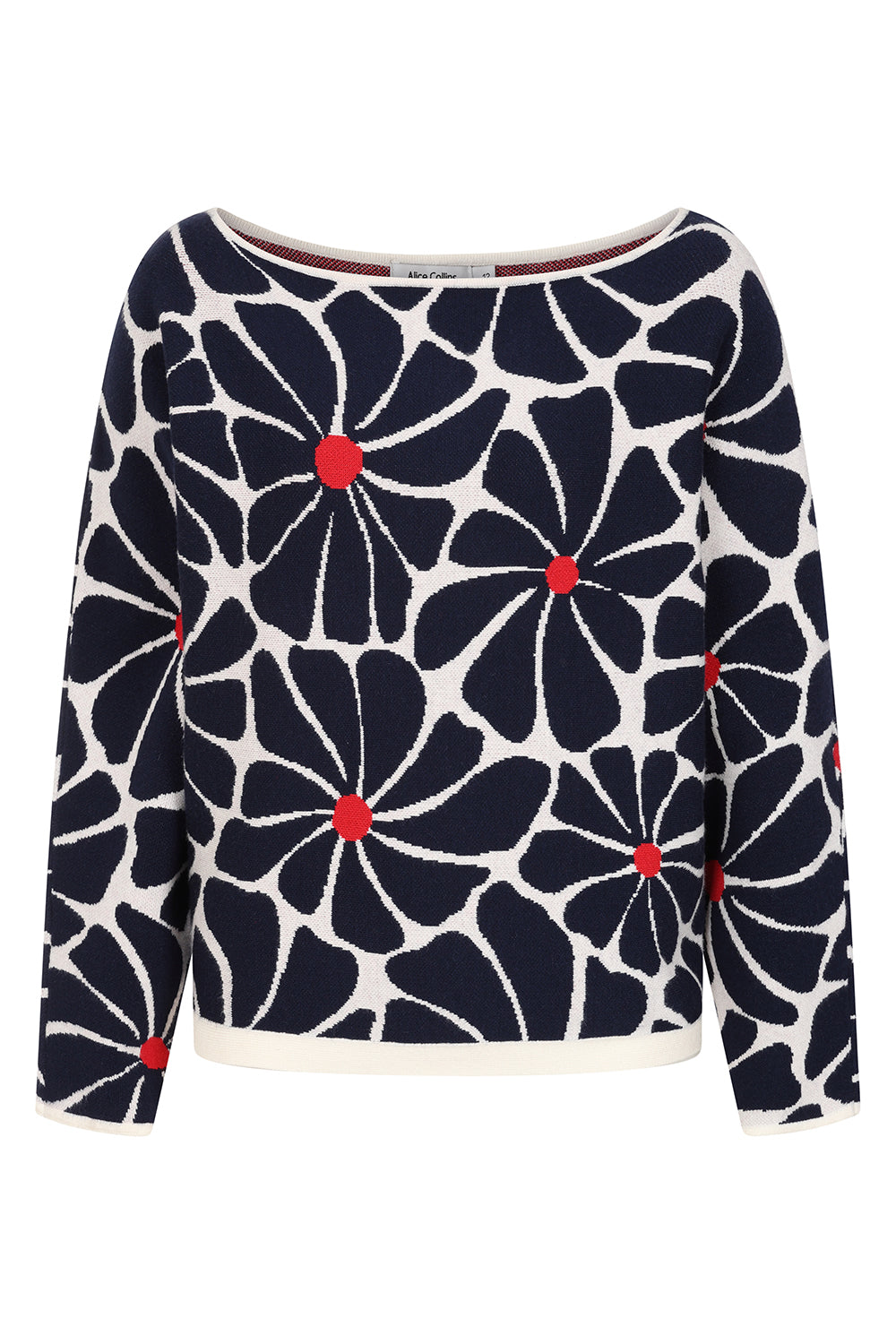 Daisy Wild Oat/Rich Navy Pullover - S190