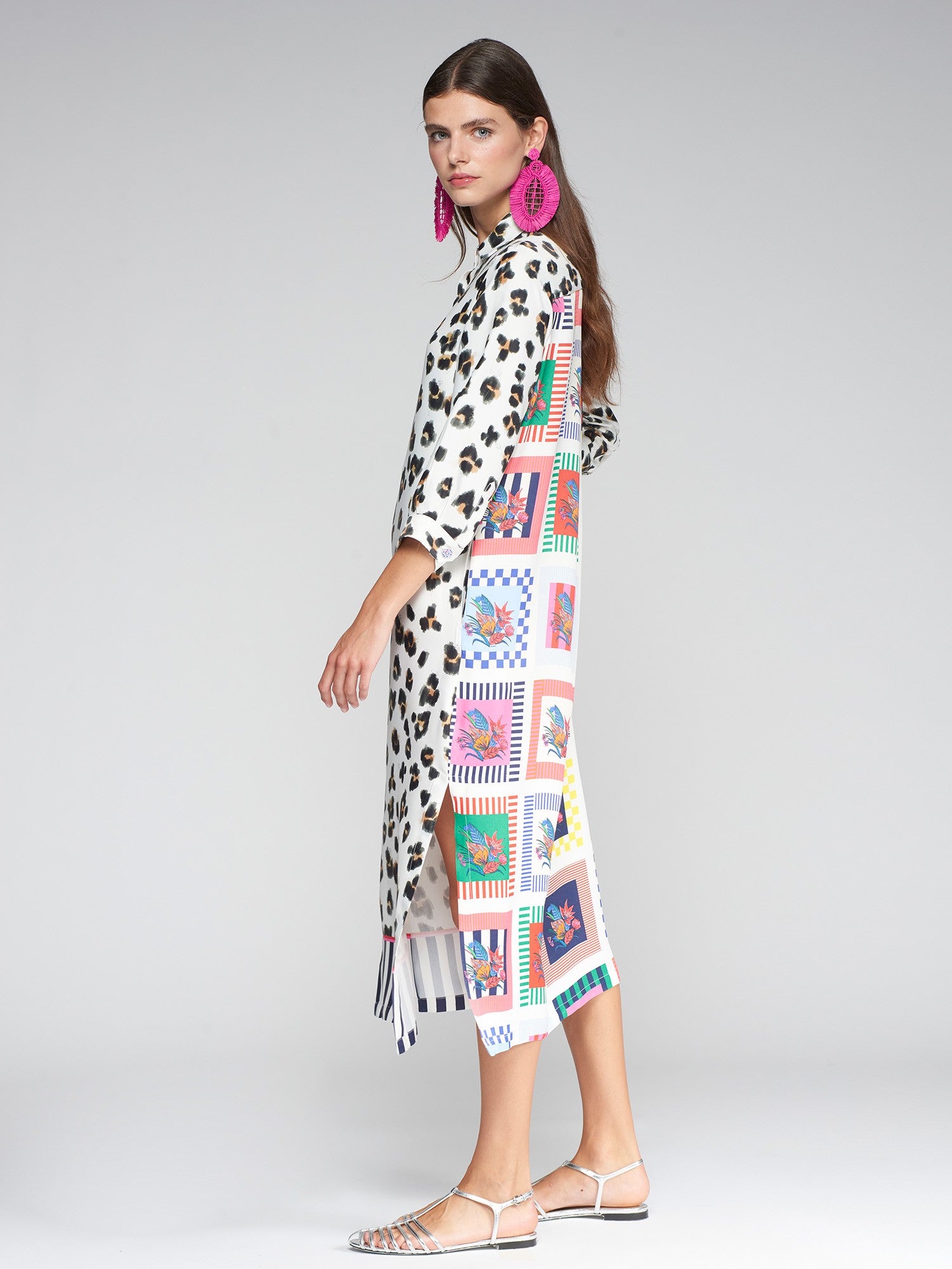 Antonella Leopard/Floral Dress - 32468