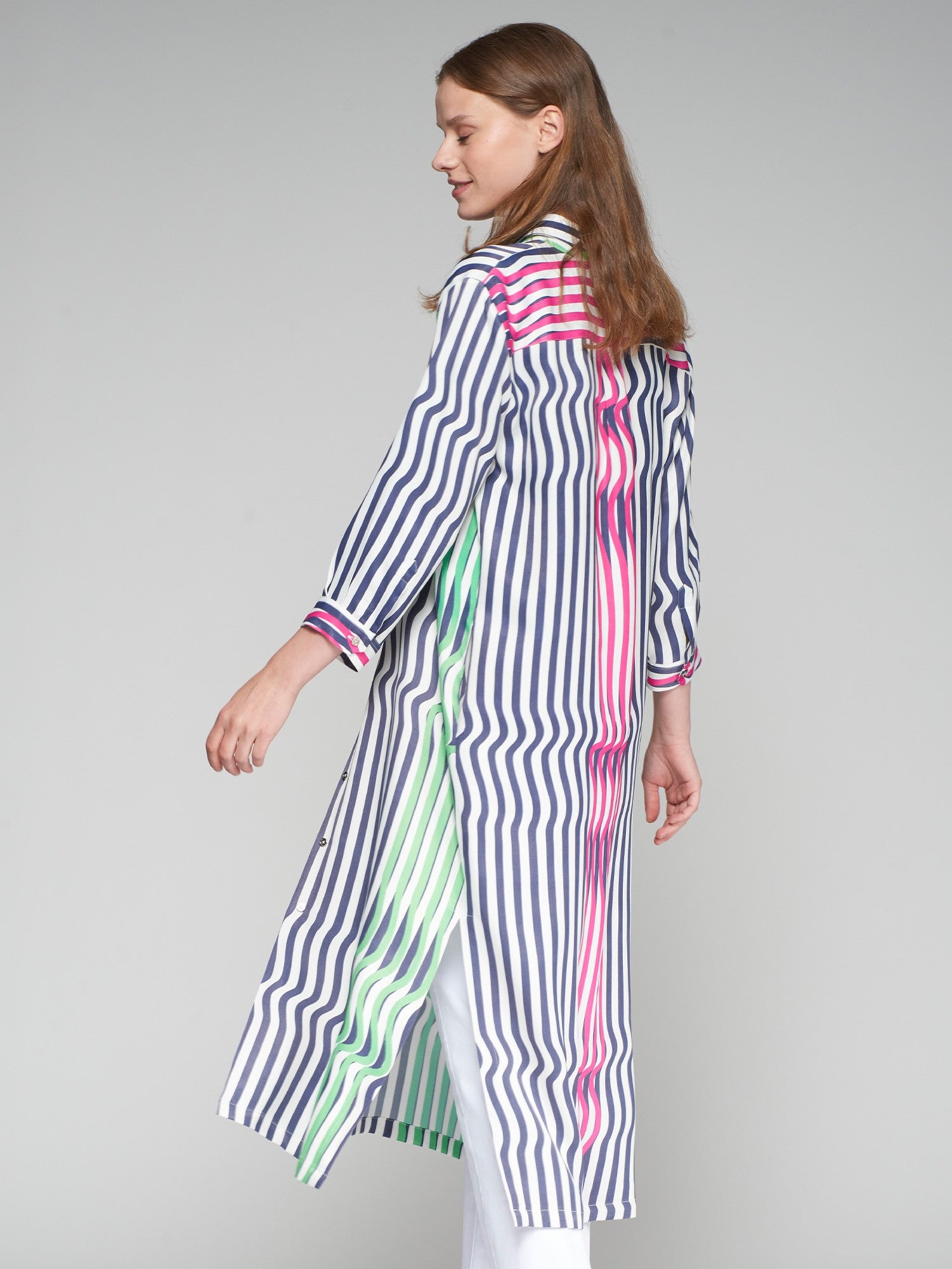 Antonella Navy Stripe Dress - 32339