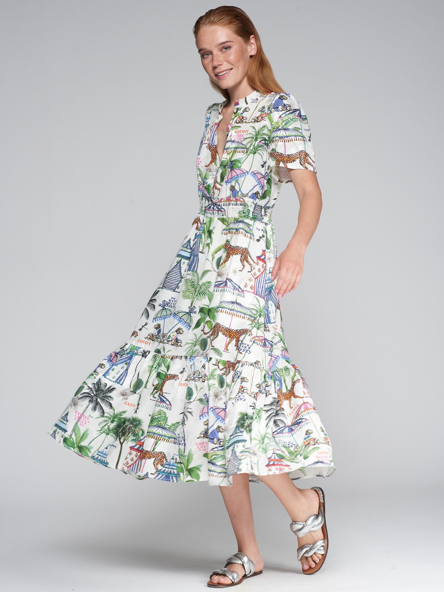 Ivy Jungle Print Dress - 32460