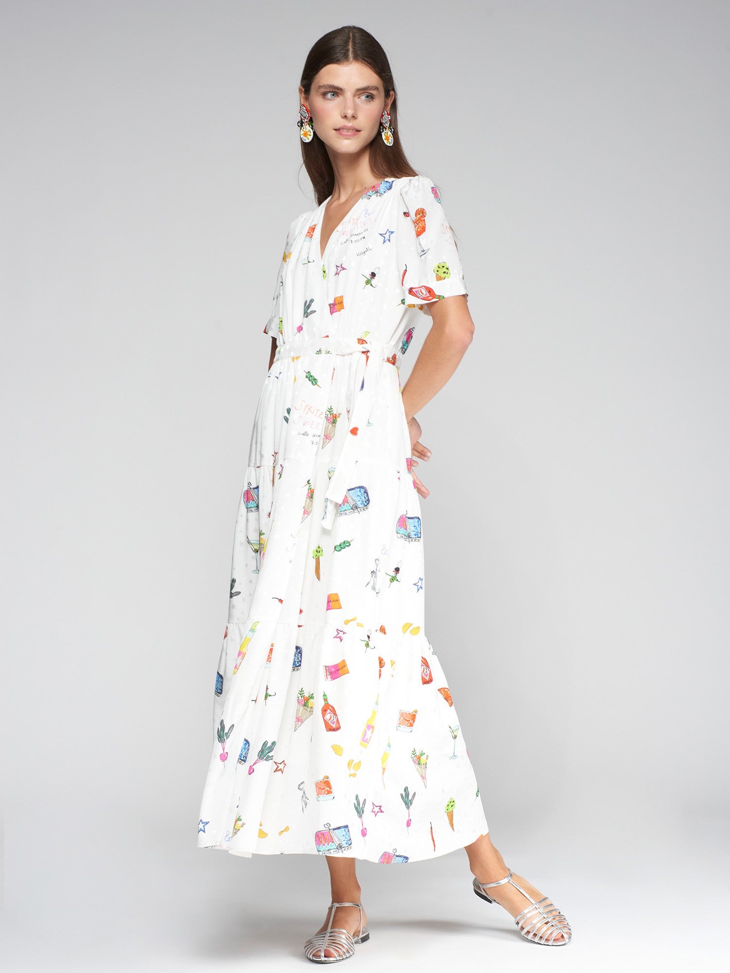 Vika Print Dress - 32346