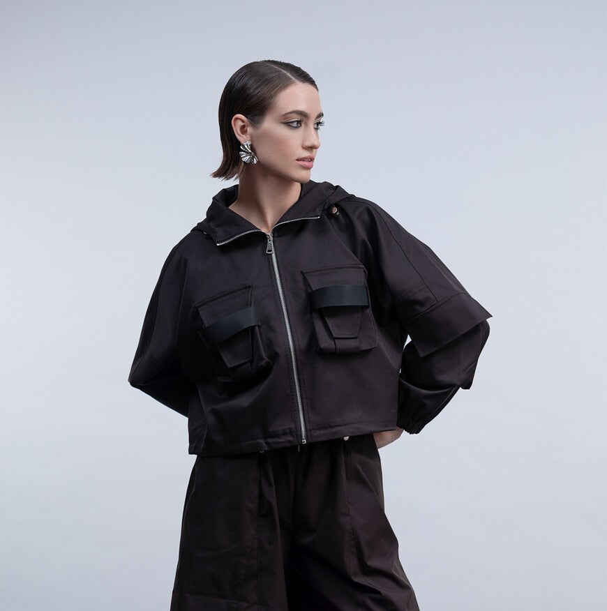 Black Utility Jacket - H2007
