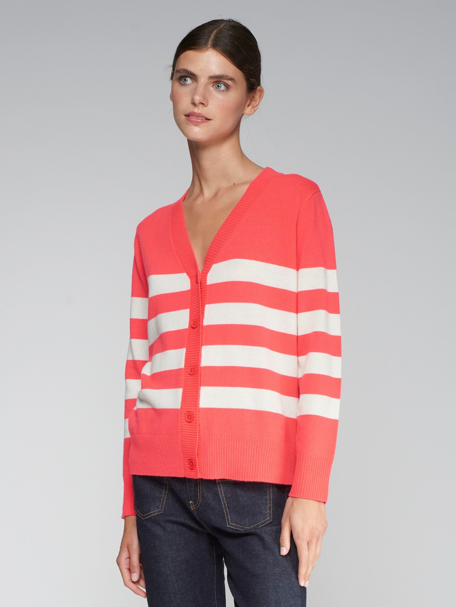 Rayas Orange Cardigan - 32141