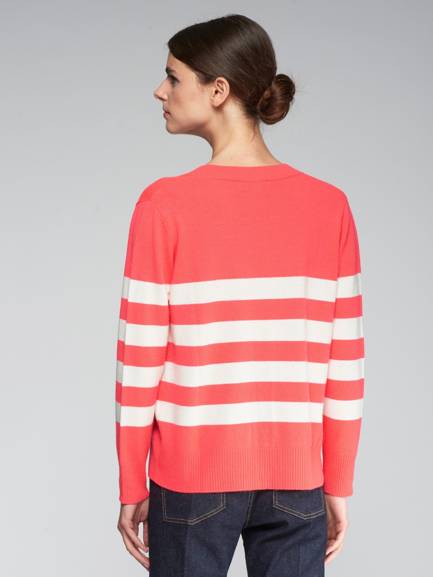 Rayas Orange Cardigan - 32141