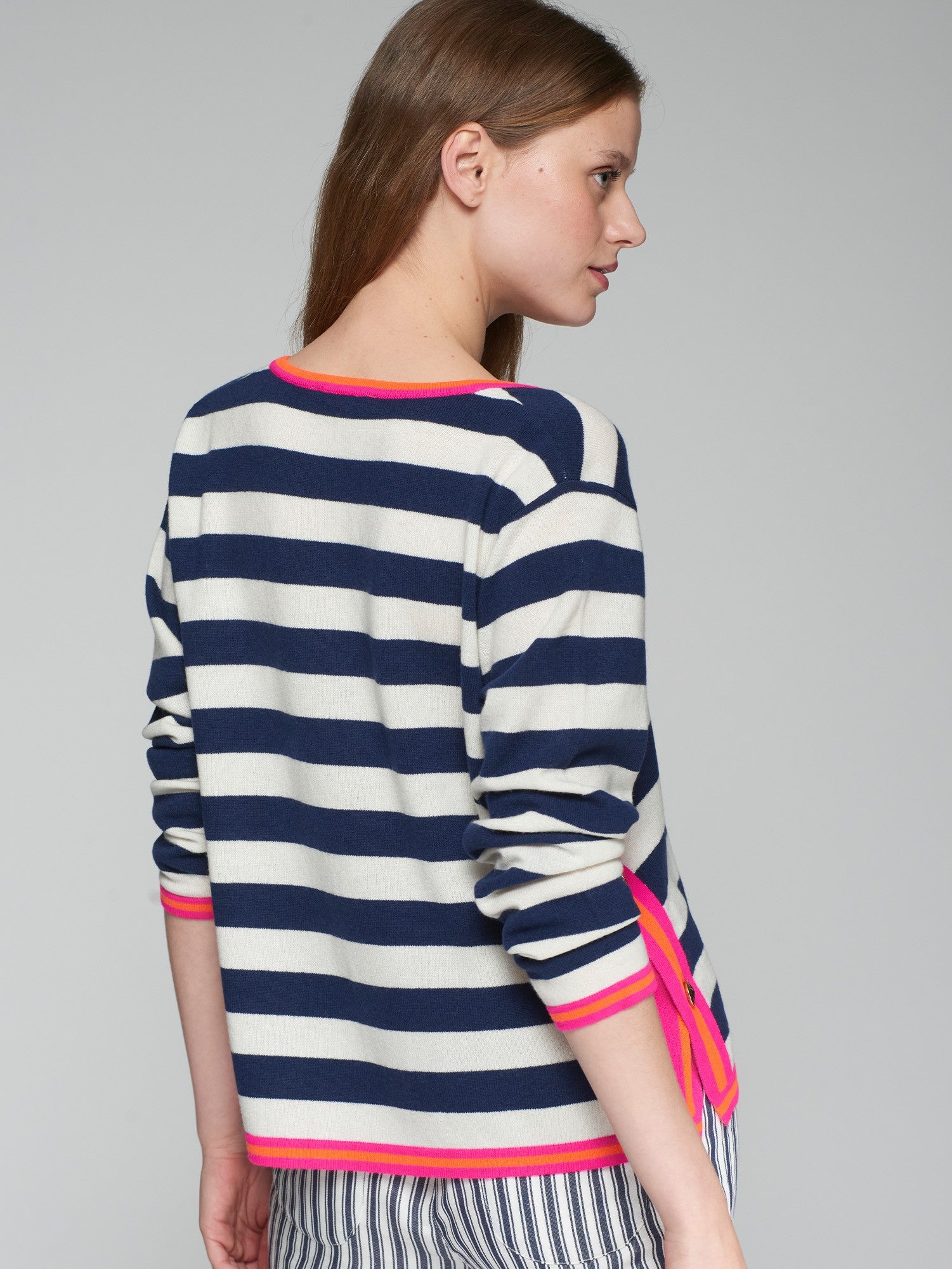 Rayas Navy Stripe Sweater - 32145