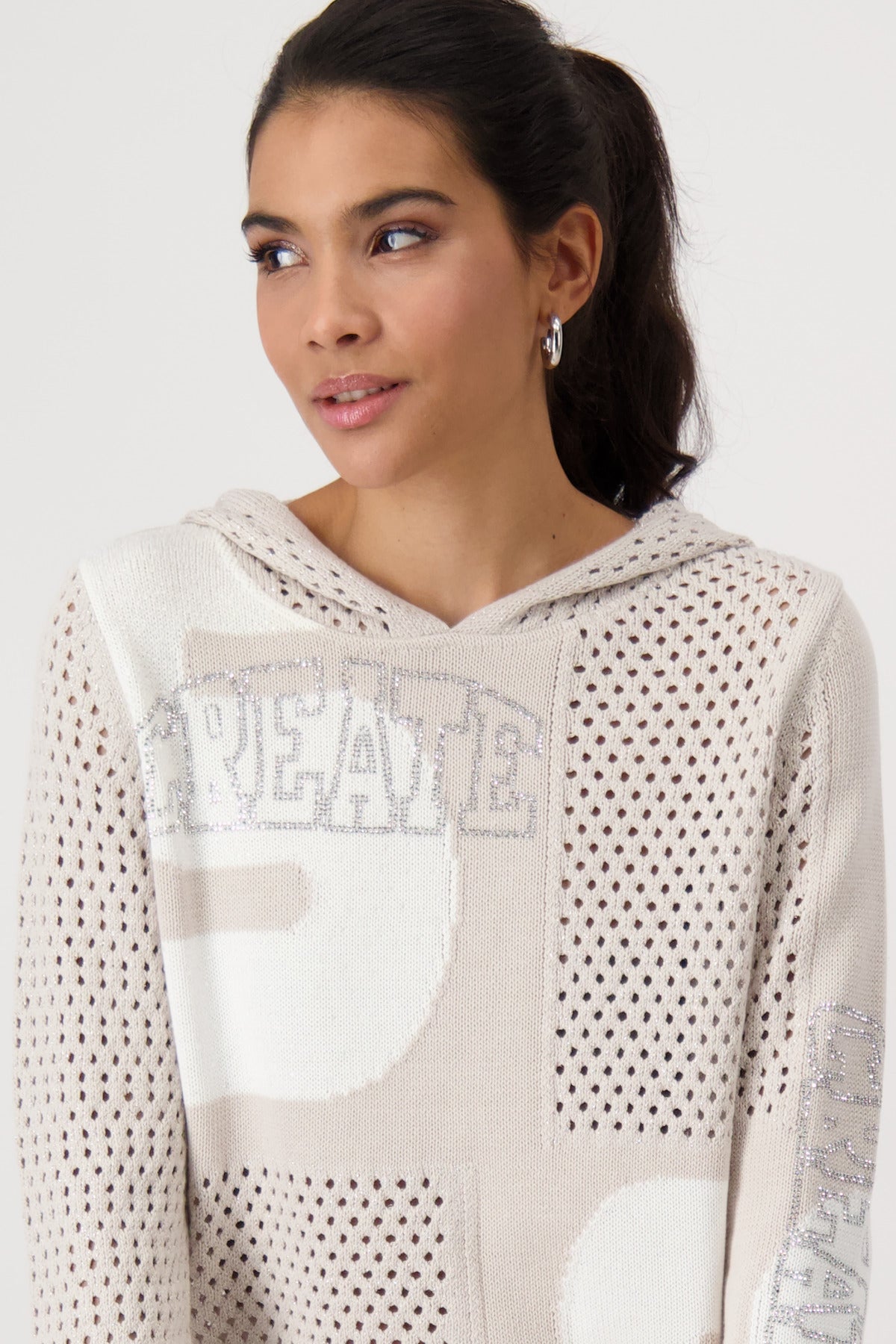 Warm Sand Hooded Sweater - 409288