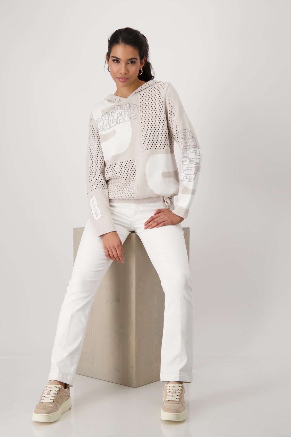 Warm Sand Hooded Sweater - 409288