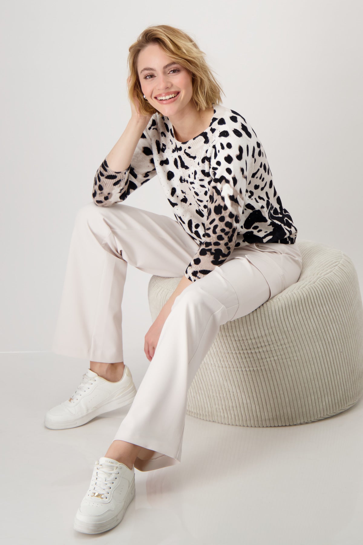 Leopard Print Sweater - 409256