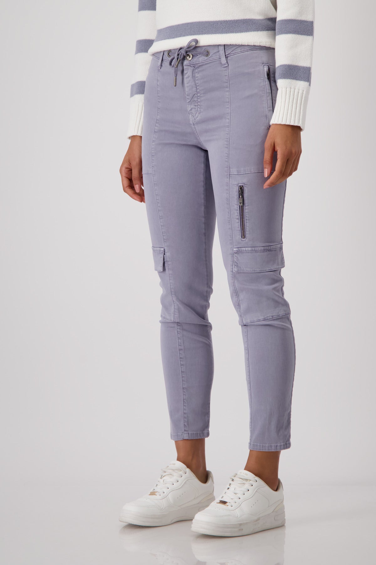 Smoked Purple Cargo Trousers - 409068