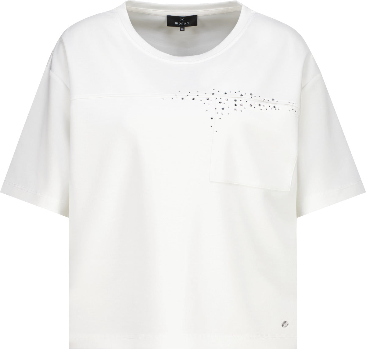 Champagne Beige Jewelled Sweatshirt - 410127