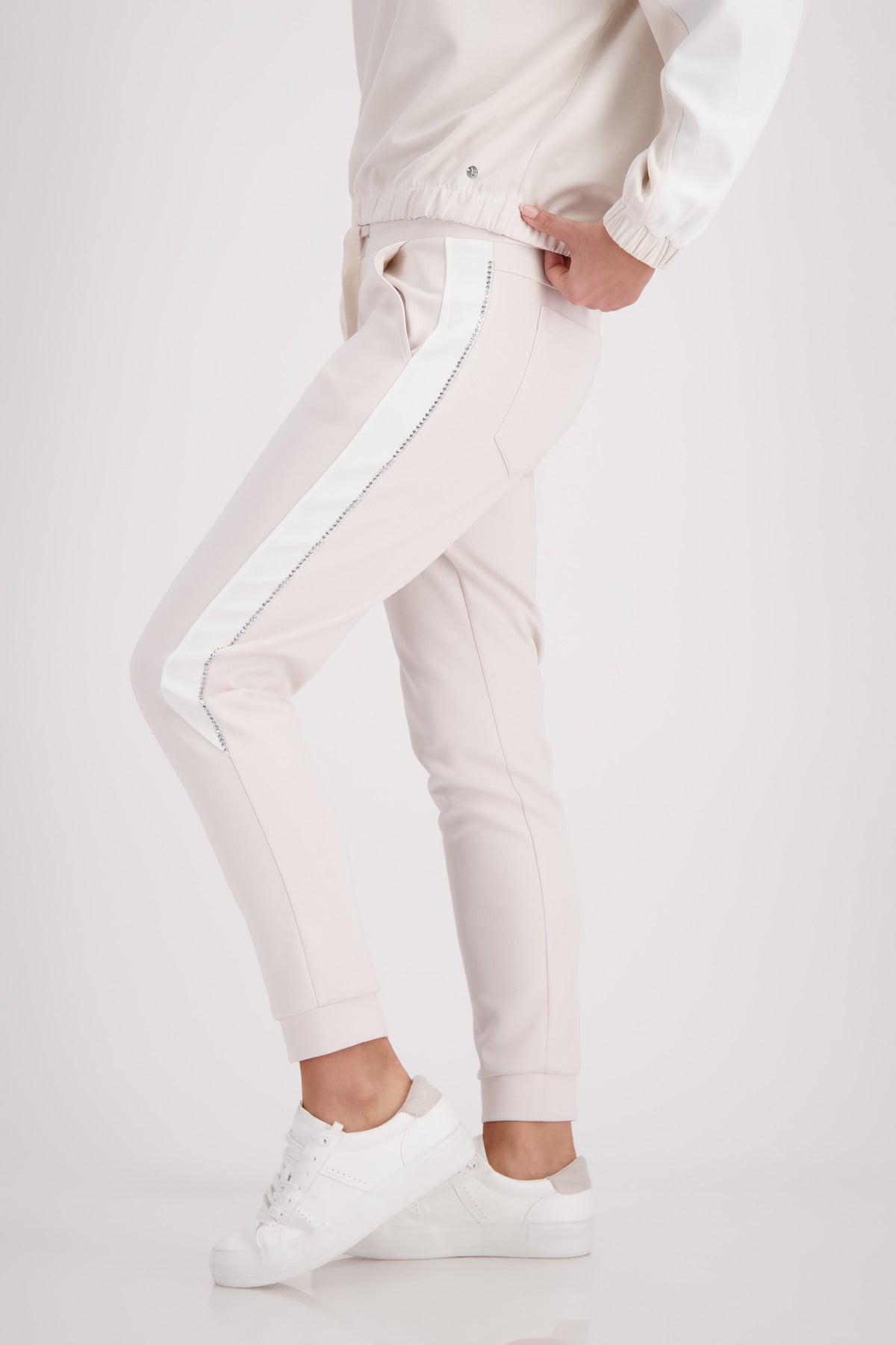 Champagne Beige Drawstring Pants - 410311