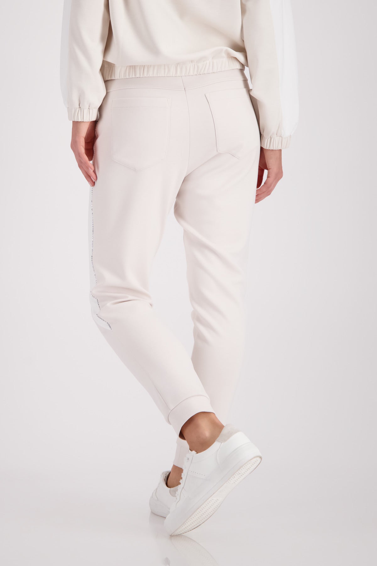 Champagne Beige Drawstring Pants - 410311