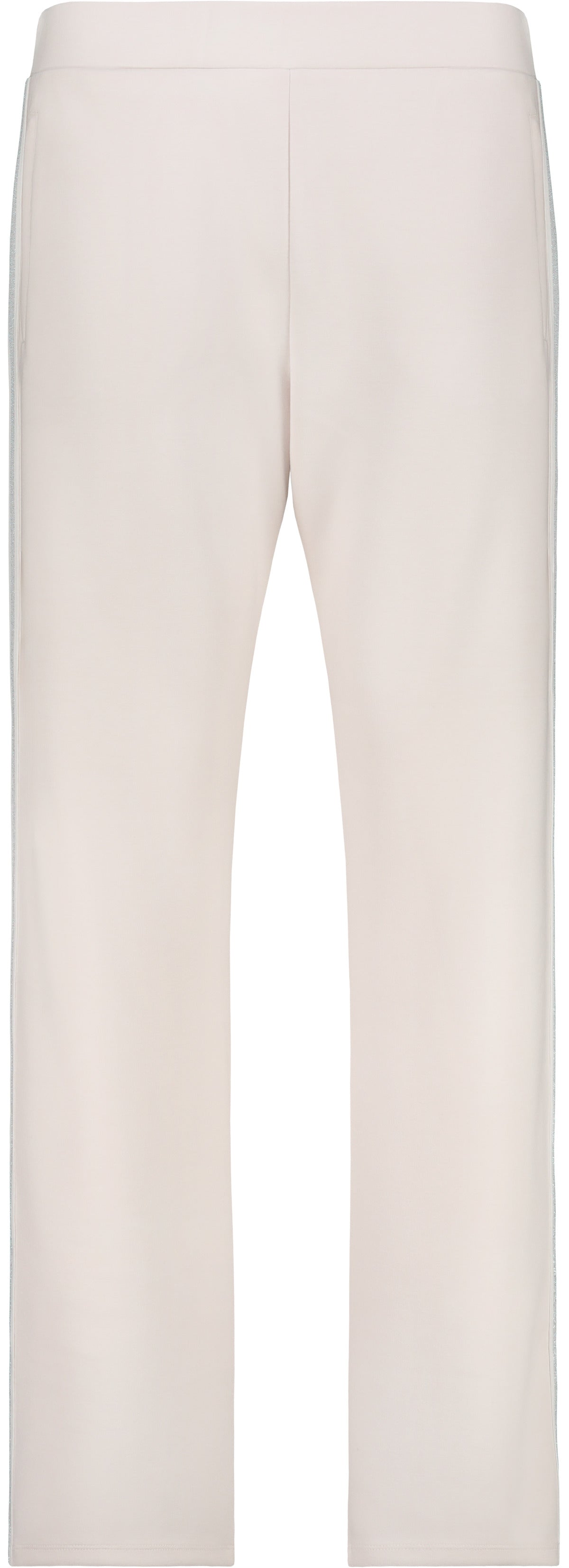 Champagne Beige Striped Pants - 410336
