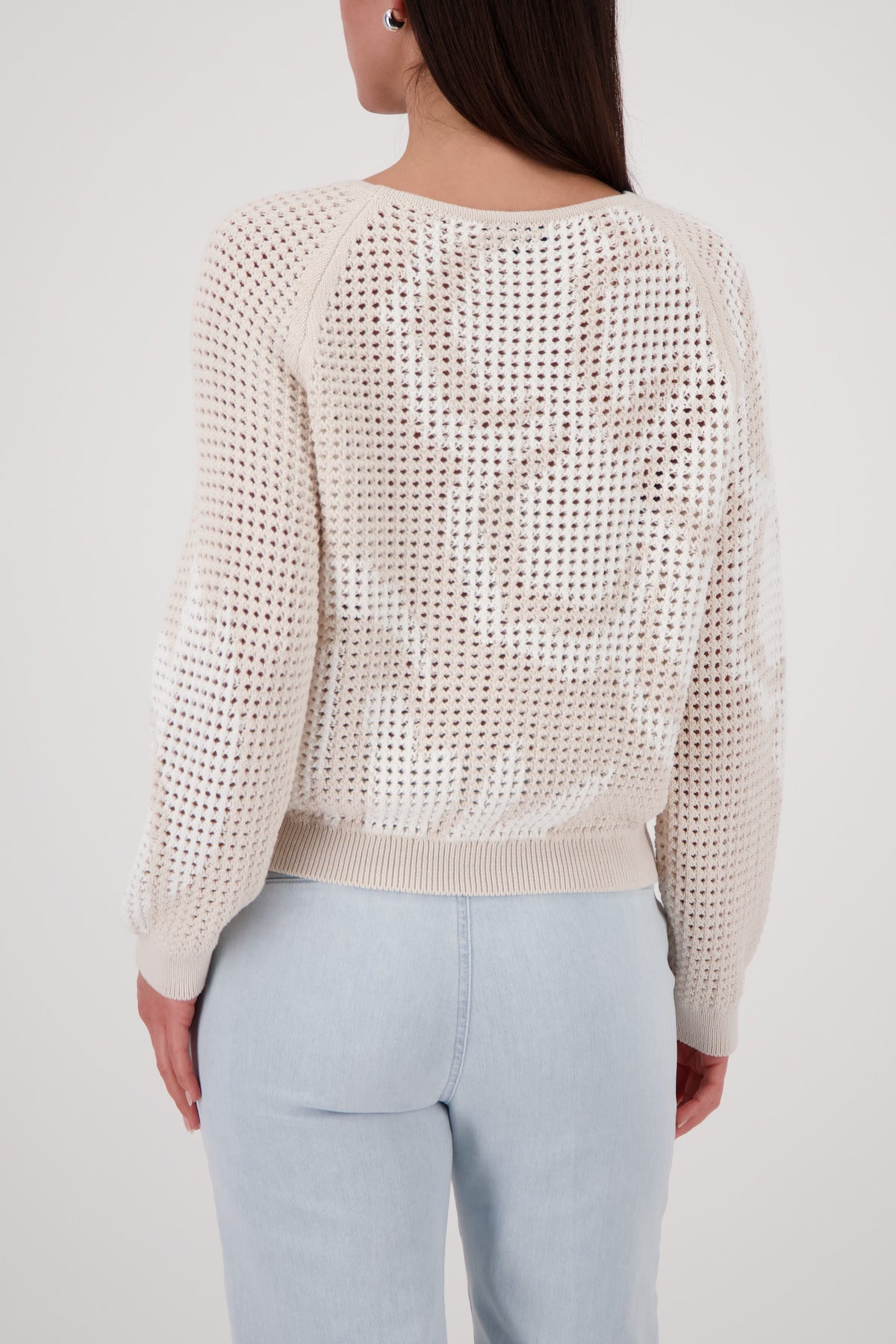 Champagne Beige Ajour Sweater - 410280