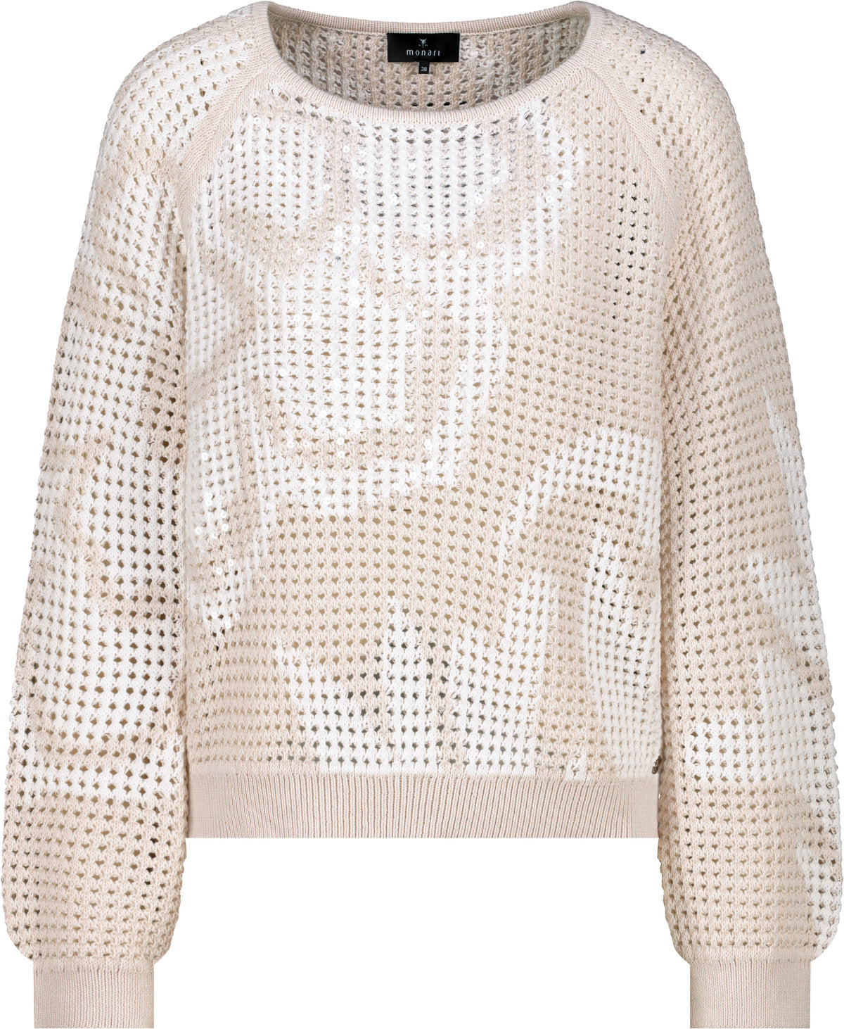 Champagne Beige Ajour Sweater - 410280