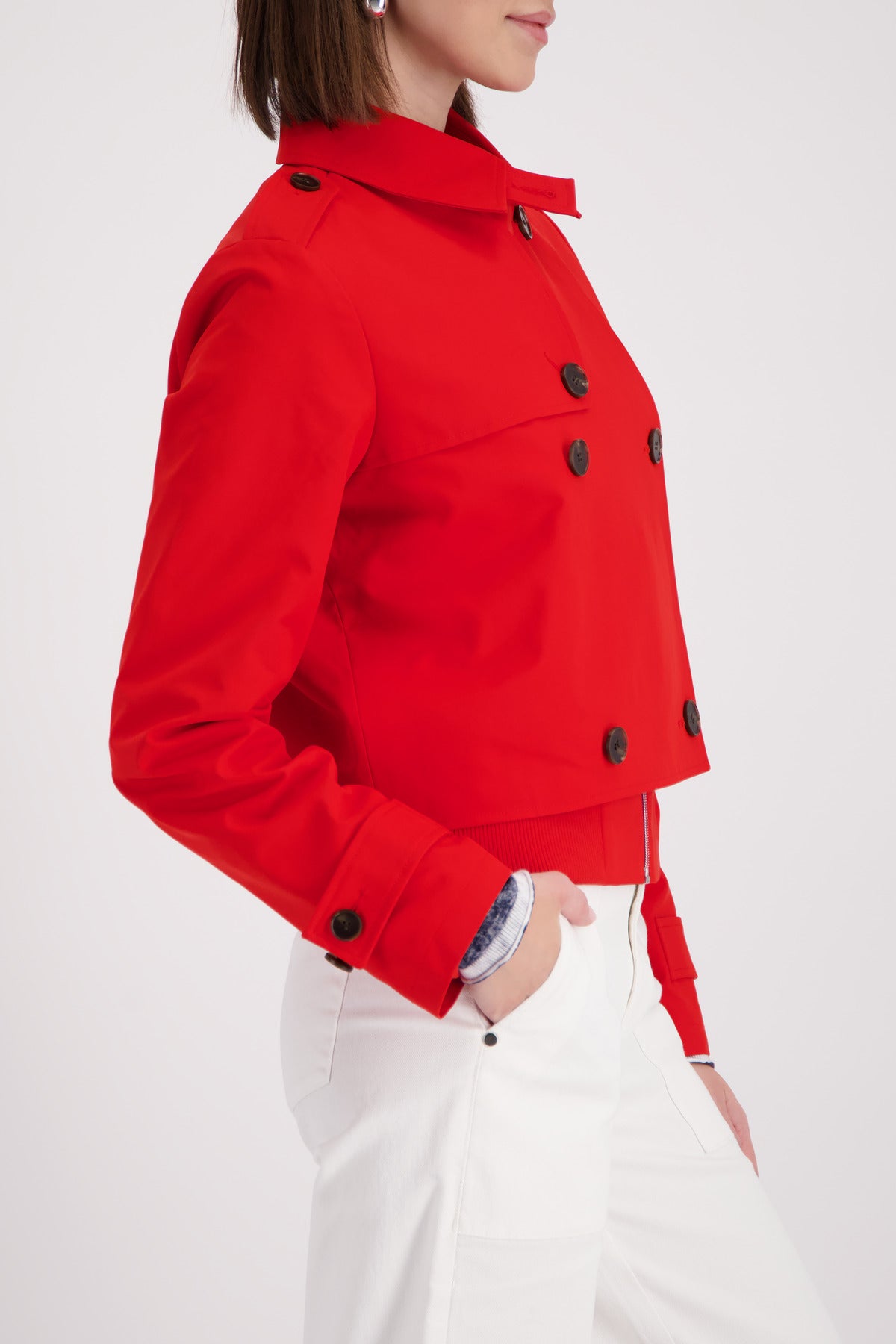 Chilli Pepper Trench Style Jacket - 410321