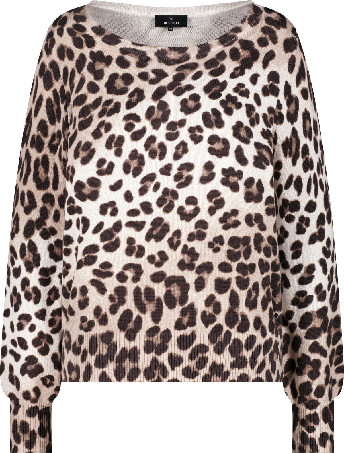 Dark Chocolate Leo Print Sweater - 410414