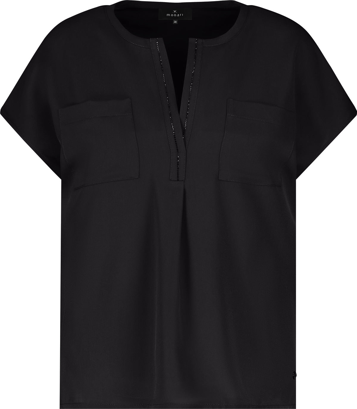 Black Patch Pocket Top - 410766