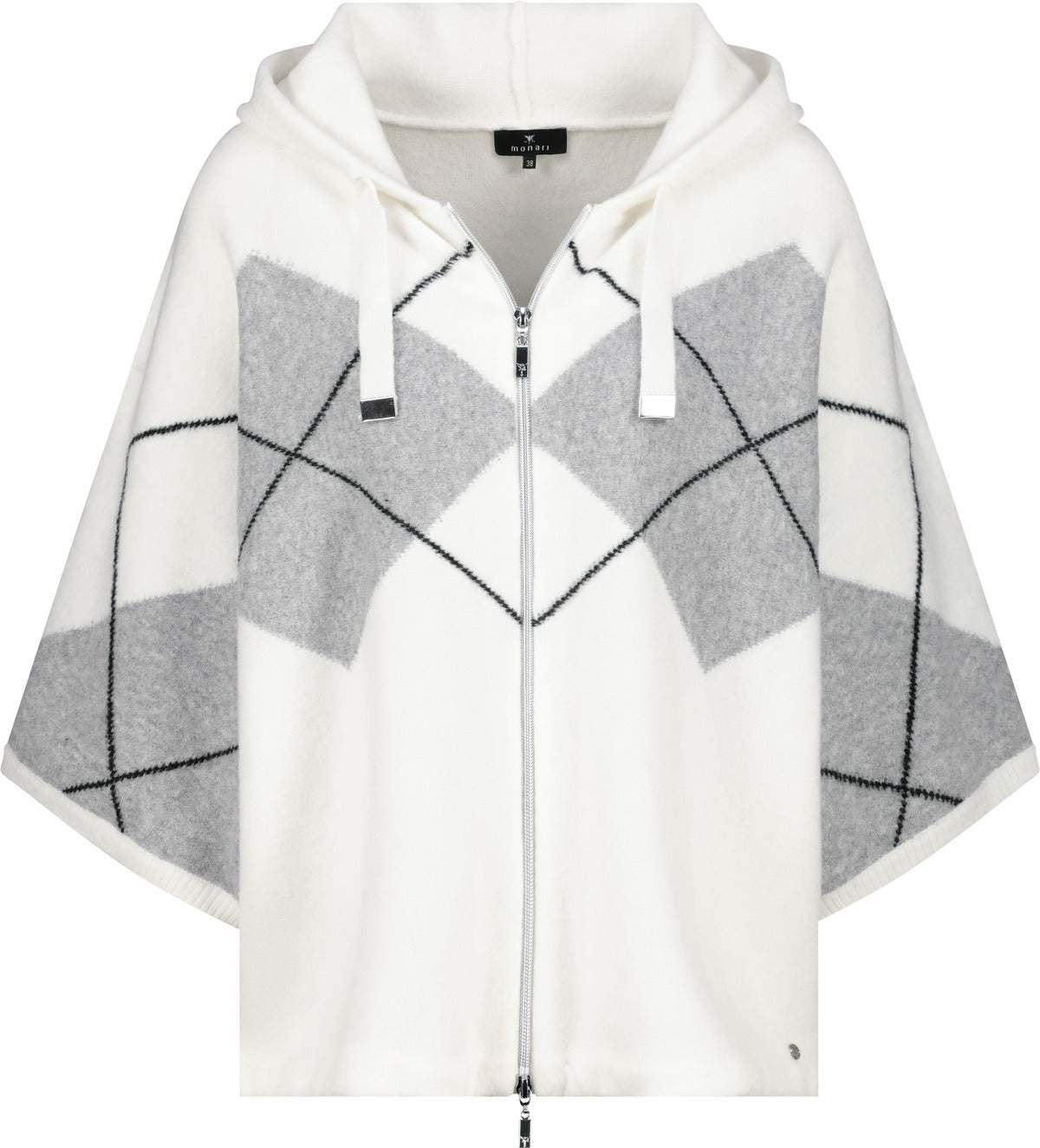 Off White Argyle Cardigan - 808916
