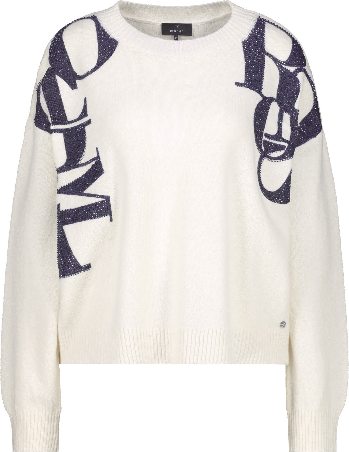 Off White Script Print Sweater - 809099