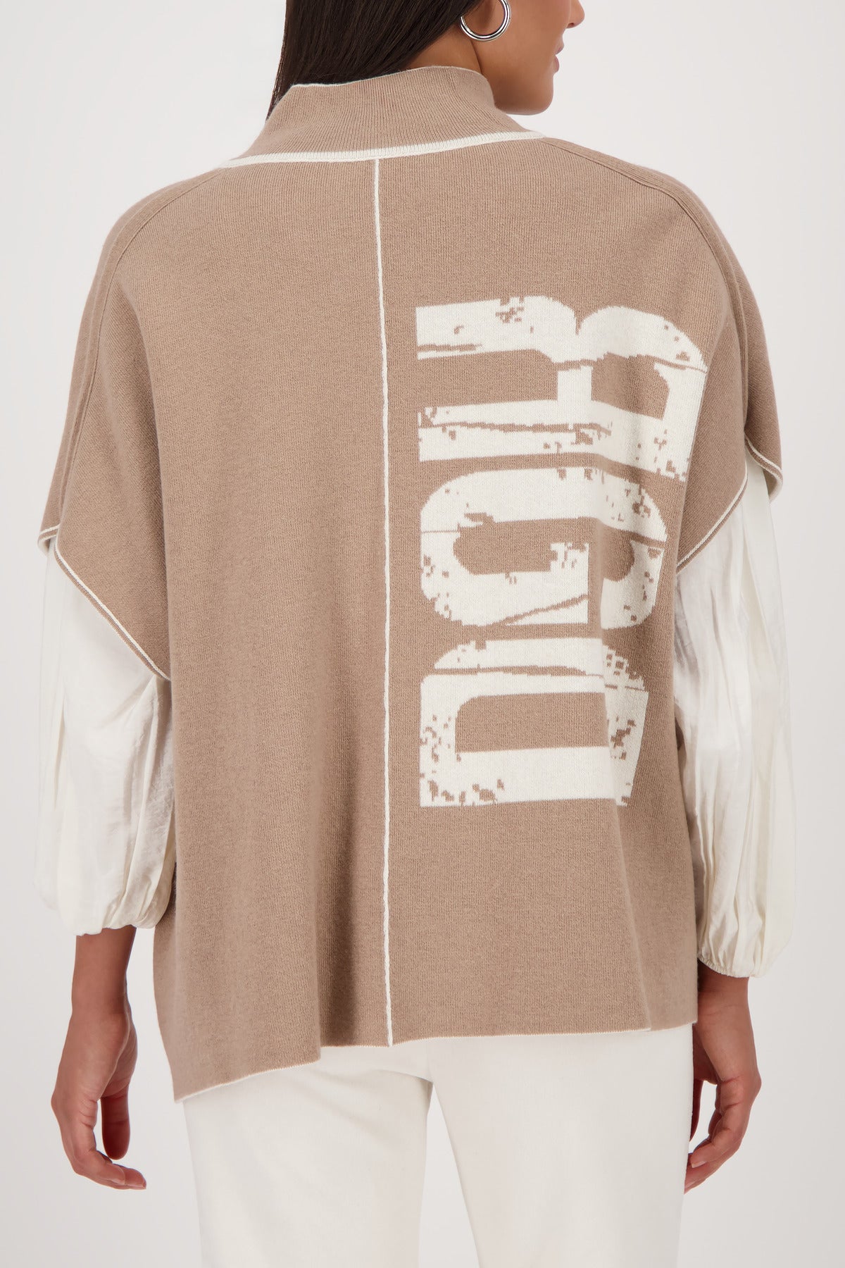 Cashmere Lettered Cardigan - 809094