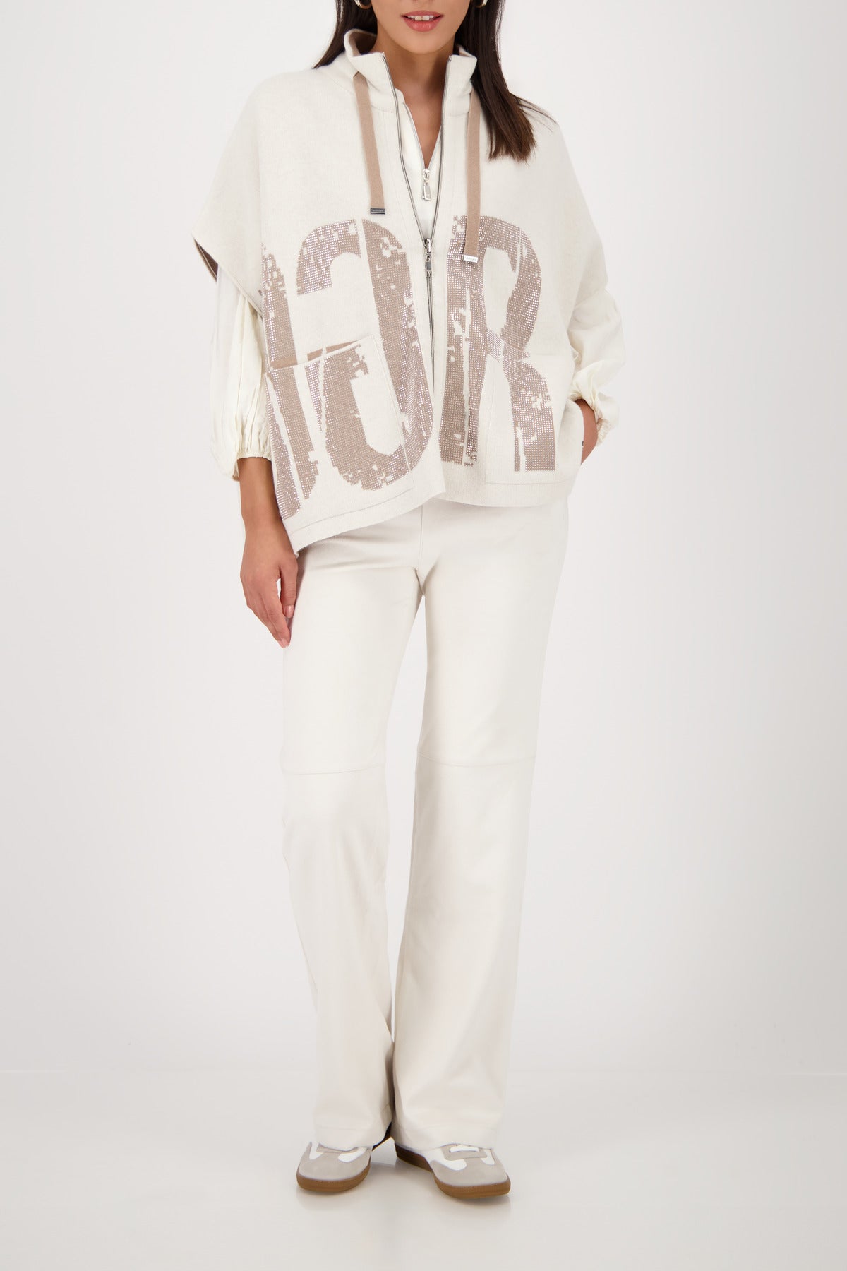 Cashmere Lettered Cardigan - 809094