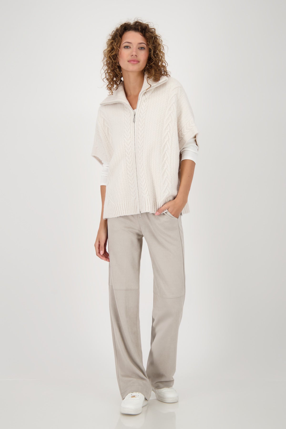 Oatmilk Zip Cardigan - 808984