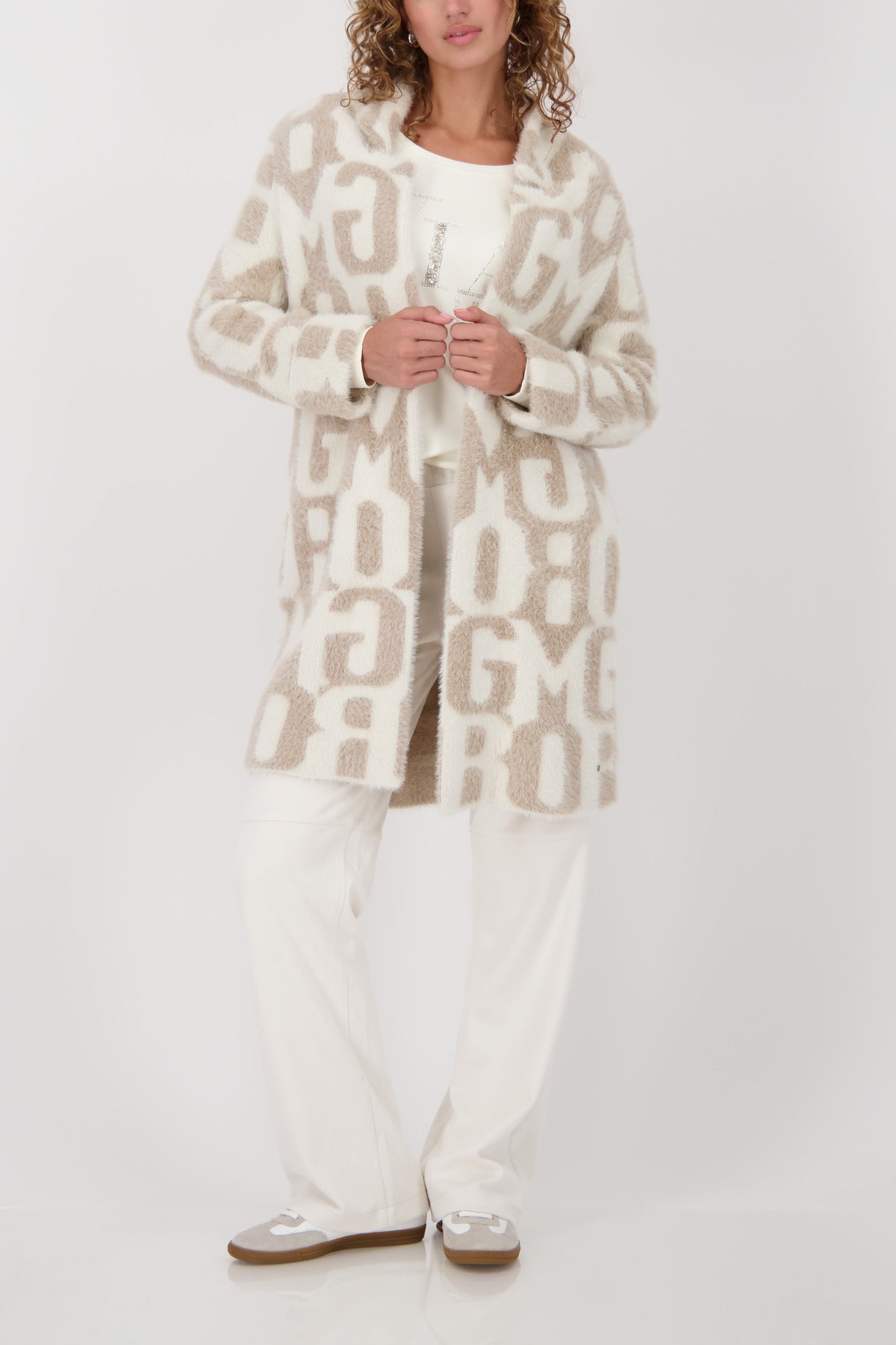 Truffle Pattern Plush Coat - 809088