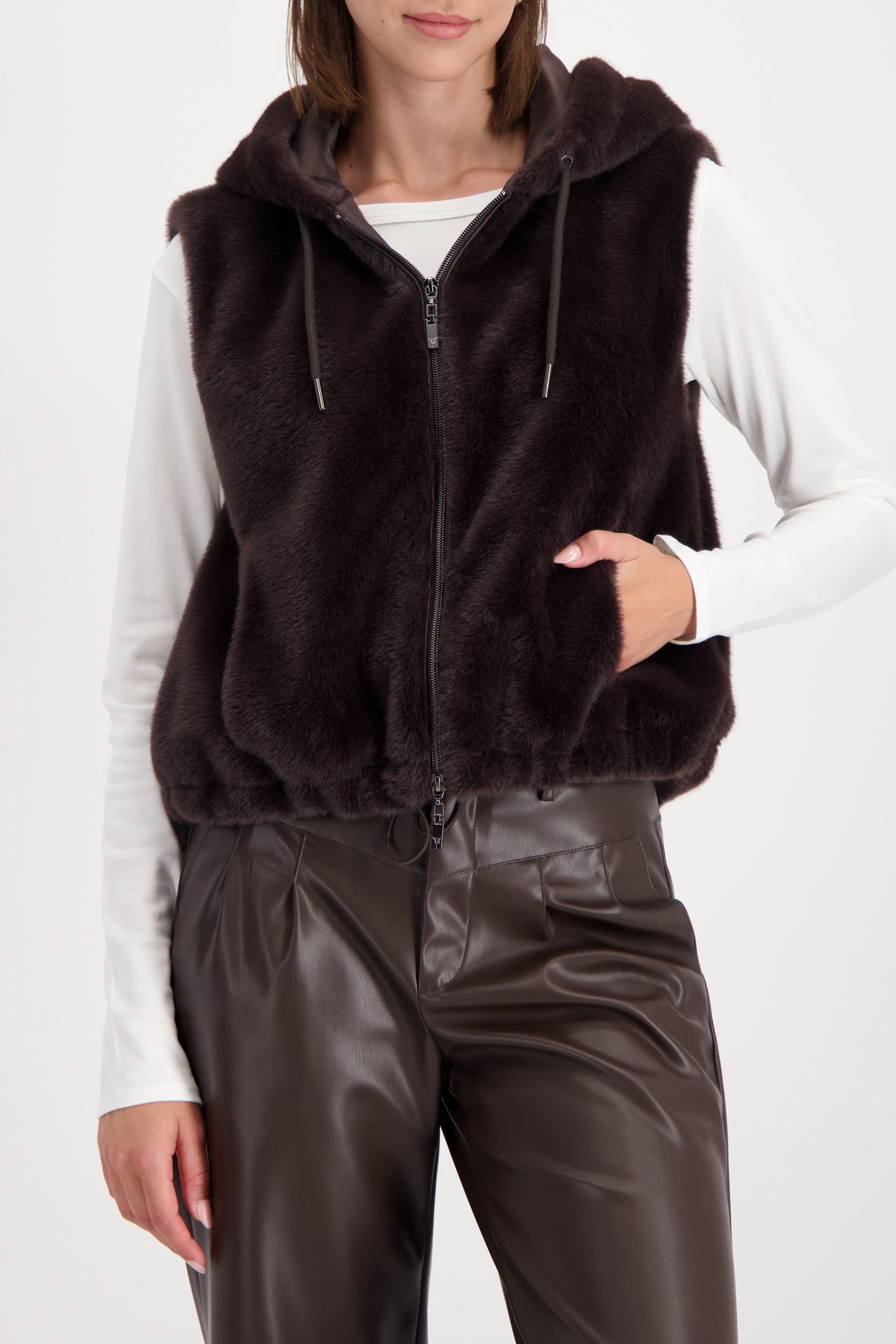 Brownie Faux Fur Waistcoat - 809269