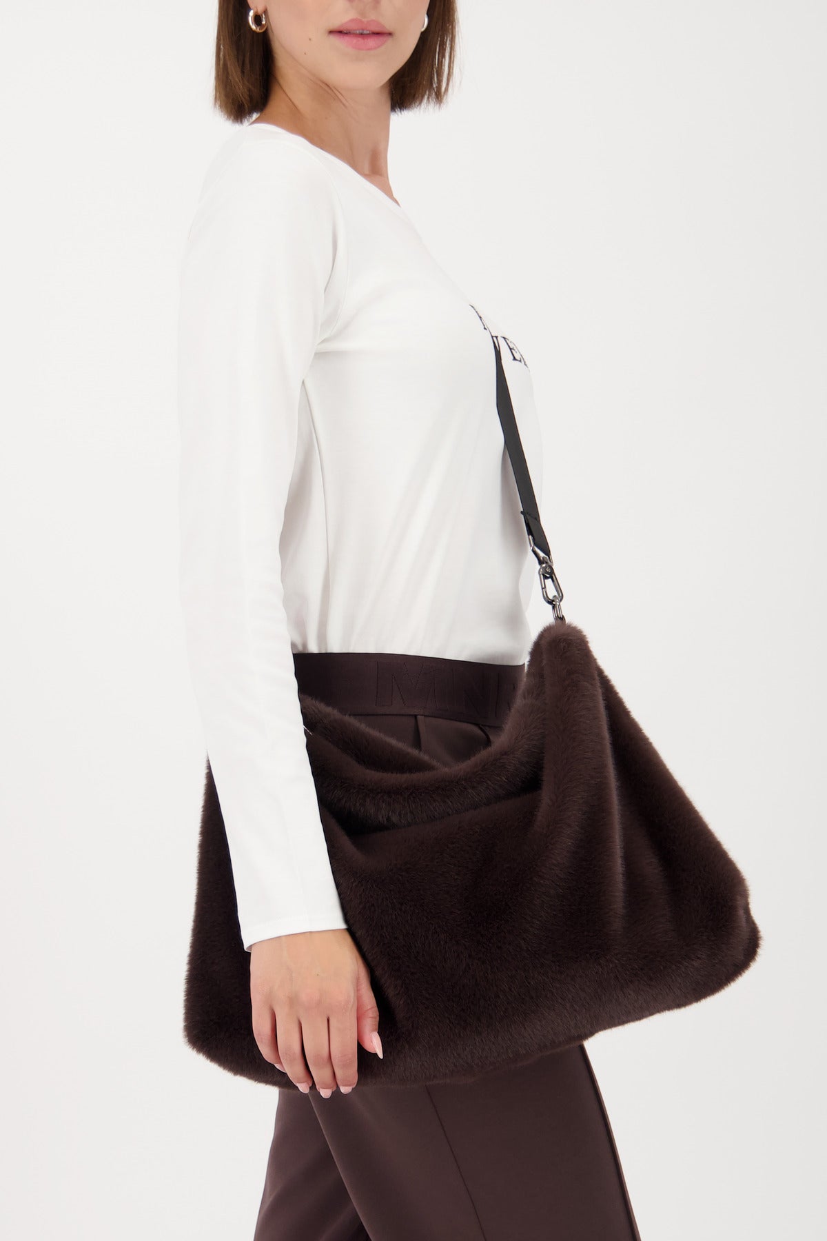 Brownie Faux Fur Shoulder Bag - 809305