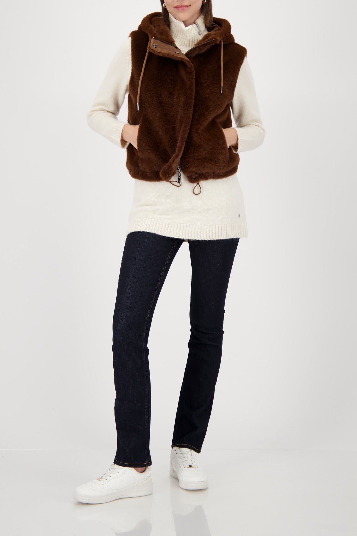Whiskey Faux Fur Gilet - 809277