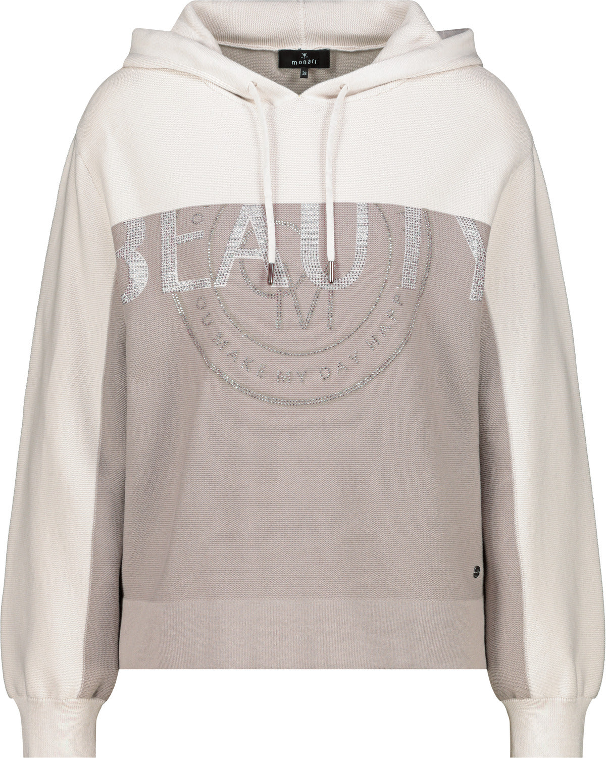 Greige Hooded Sweater - 808976