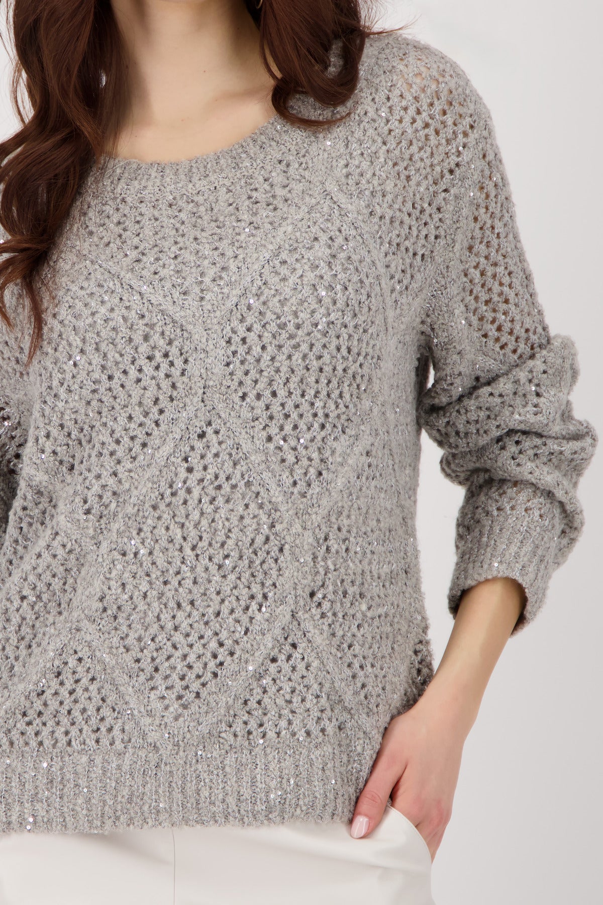 Greige Sequin Sweater - 808977