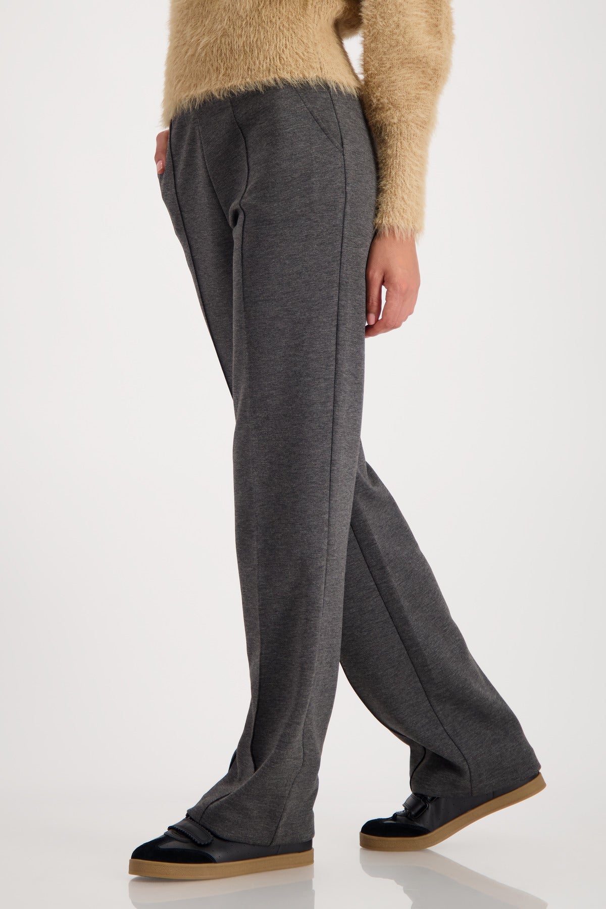 Anthra Melange Trousers - 809703