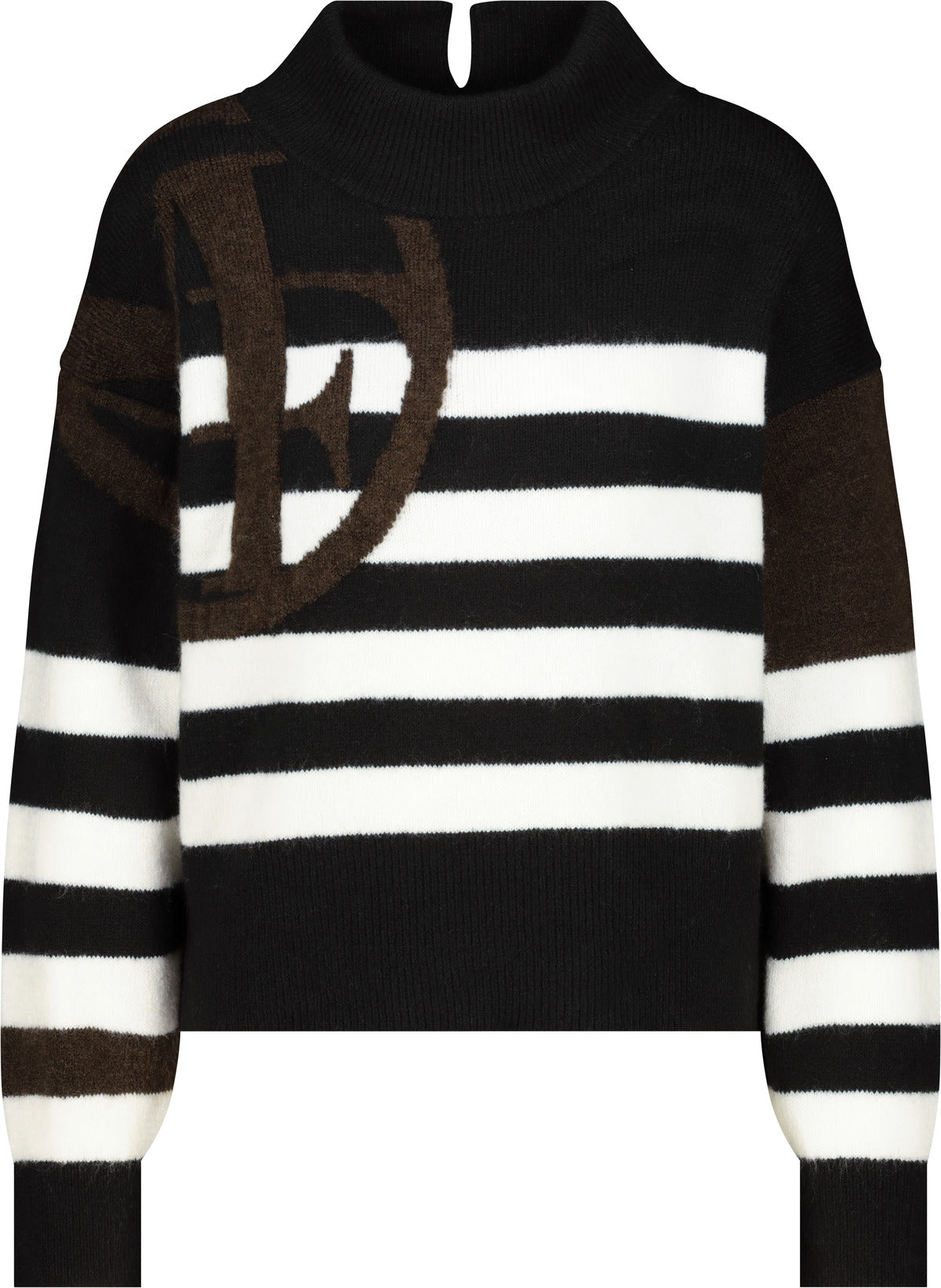 Black Striped Pullover - 809475