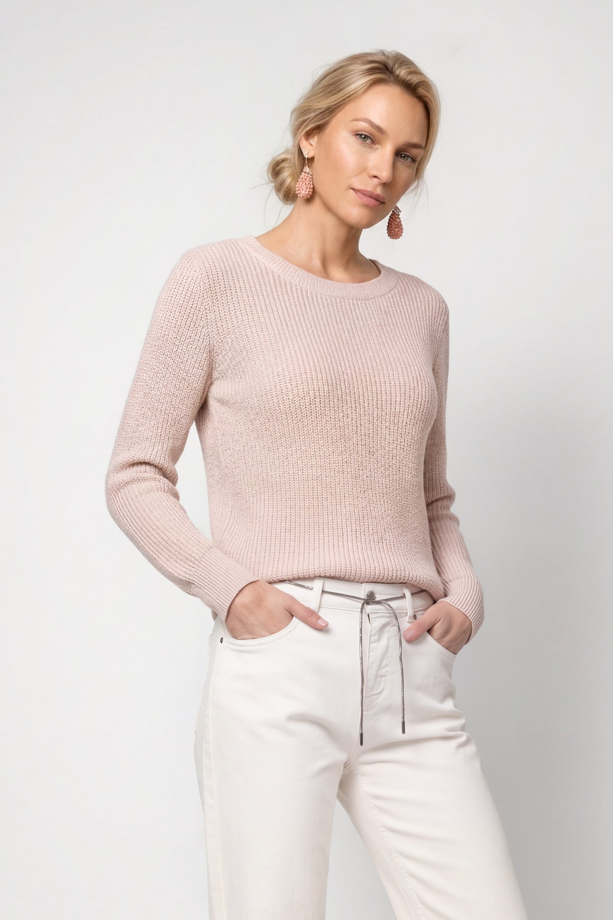 Rosewater Lurex Sweater - 810129