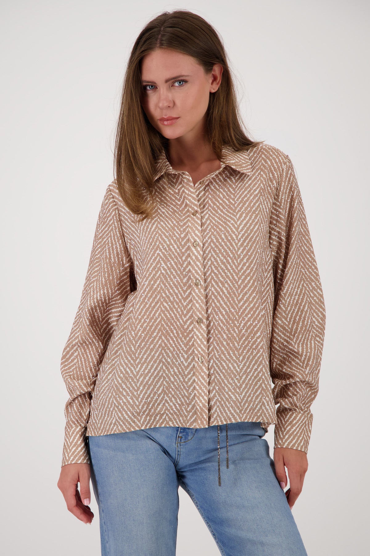 Brown Sugar Herringbone Shirt - 809825