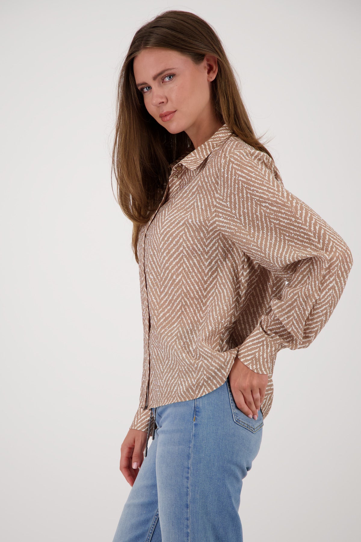 Brown Sugar Herringbone Shirt - 809825