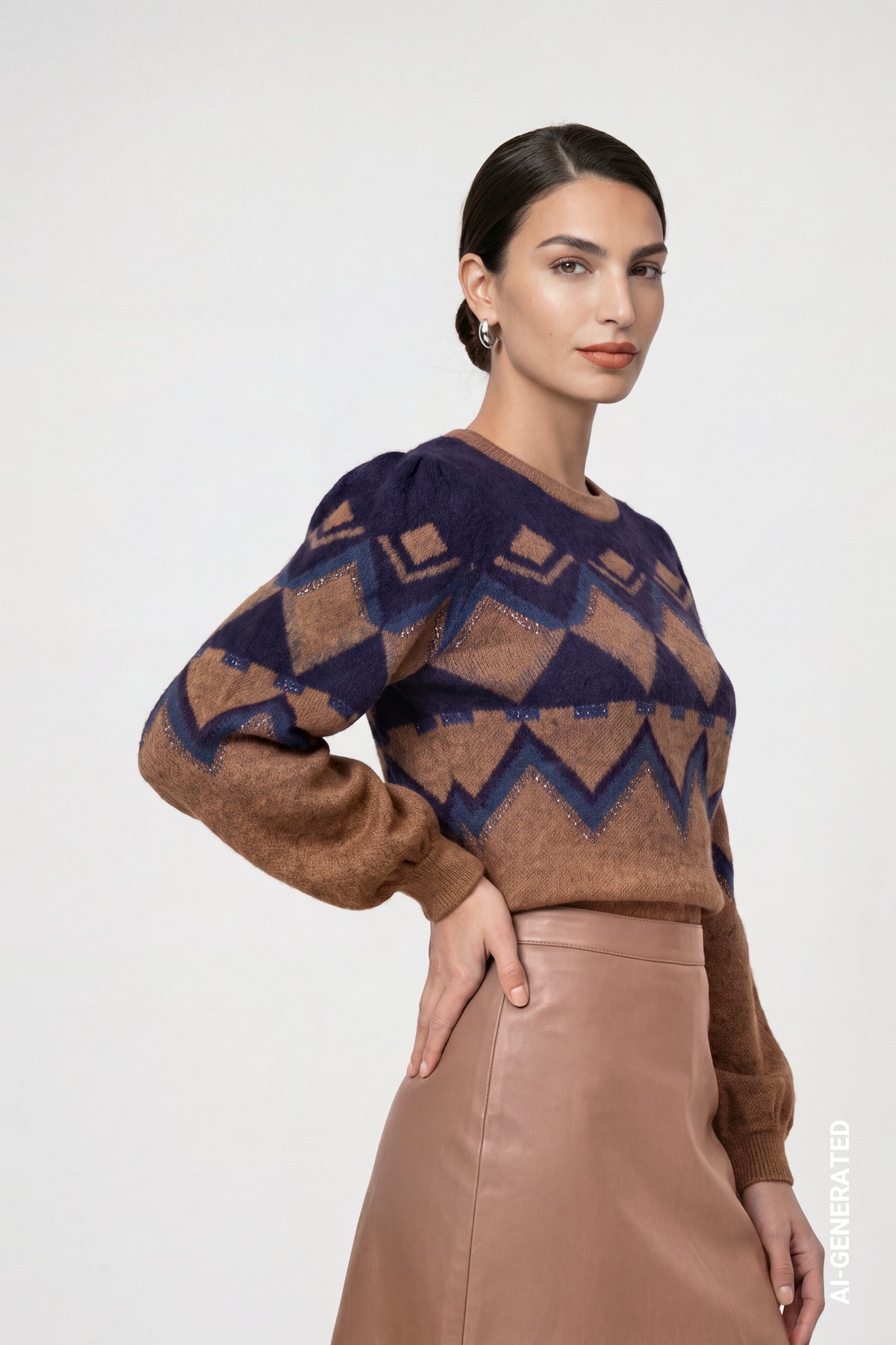 Tiramisu Jacquard Jumper - 810318