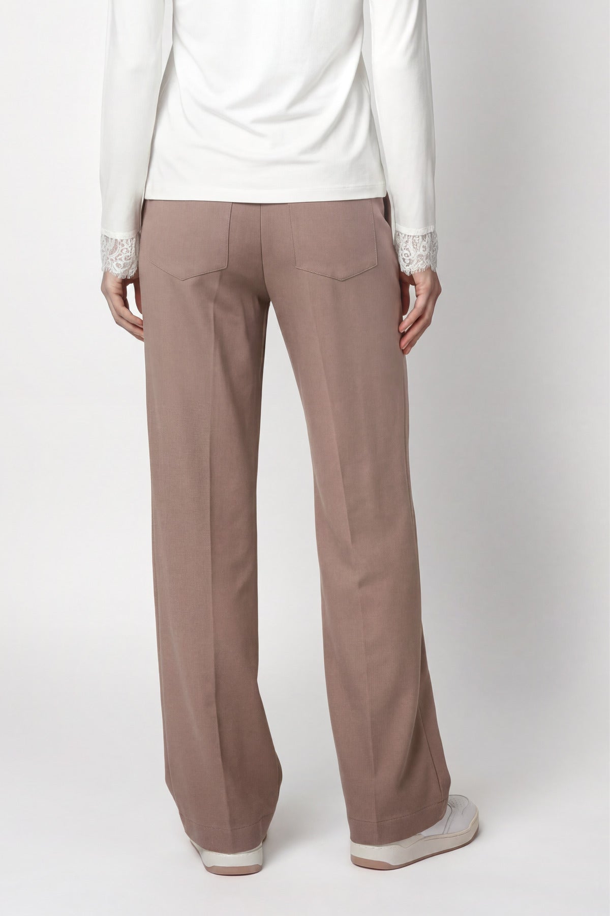 Taupe Drawstring Trousers - 810037