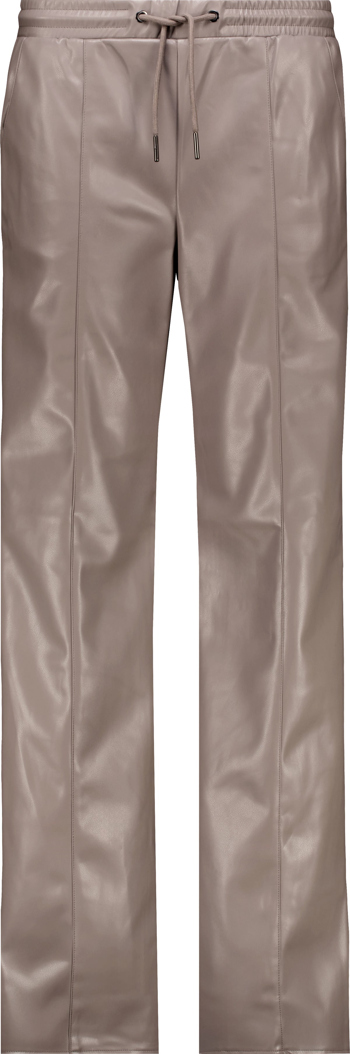 Taupe Faux Leather Pants - 810108