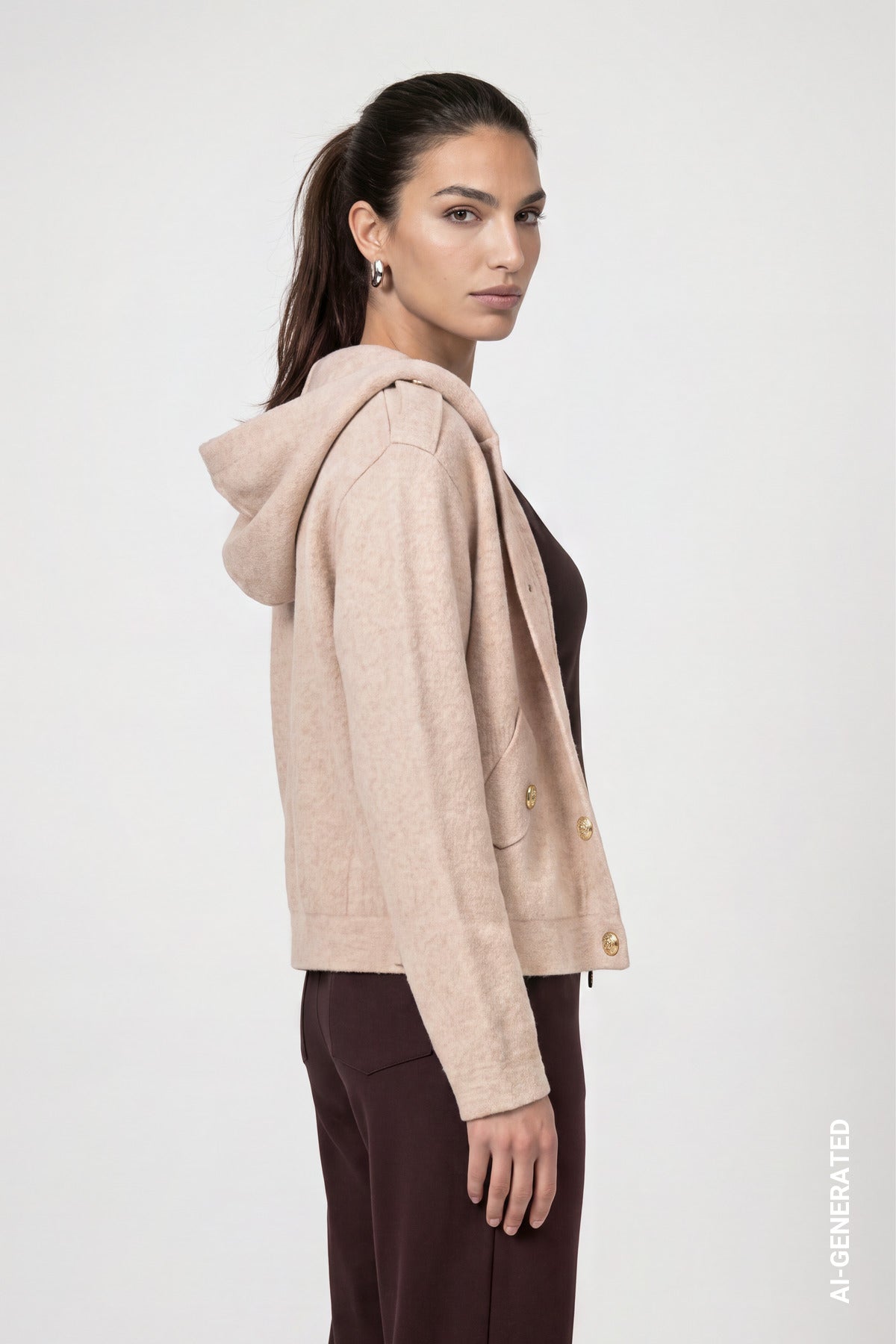 Cappuccino Hooded Jacket - 809894