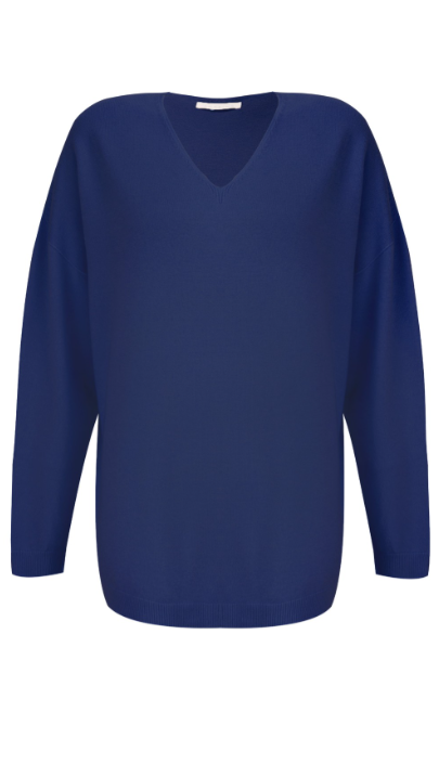 Penny Light Navy V Neck