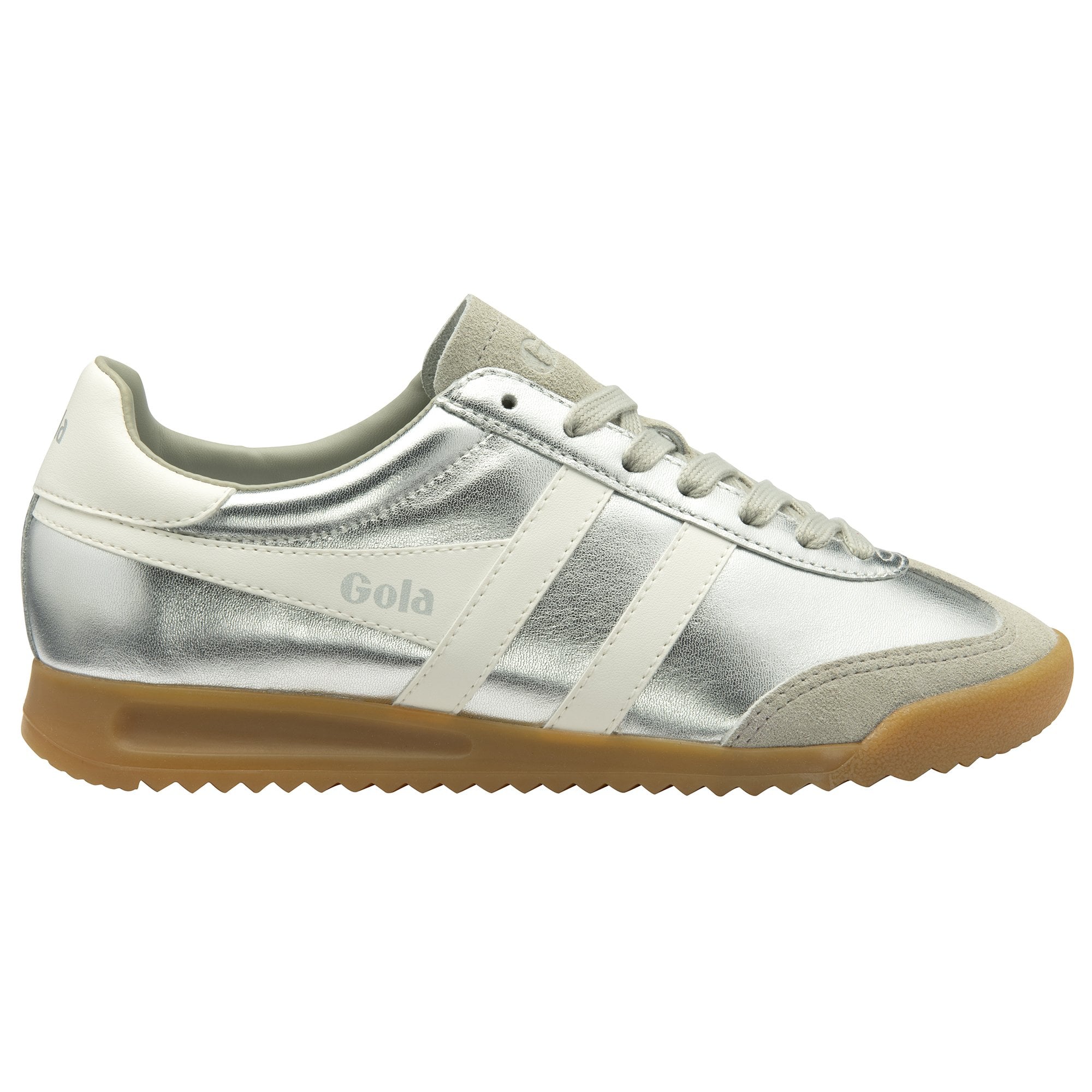 Torpedo Glimmer Silver/Off White Trainers - CLB742