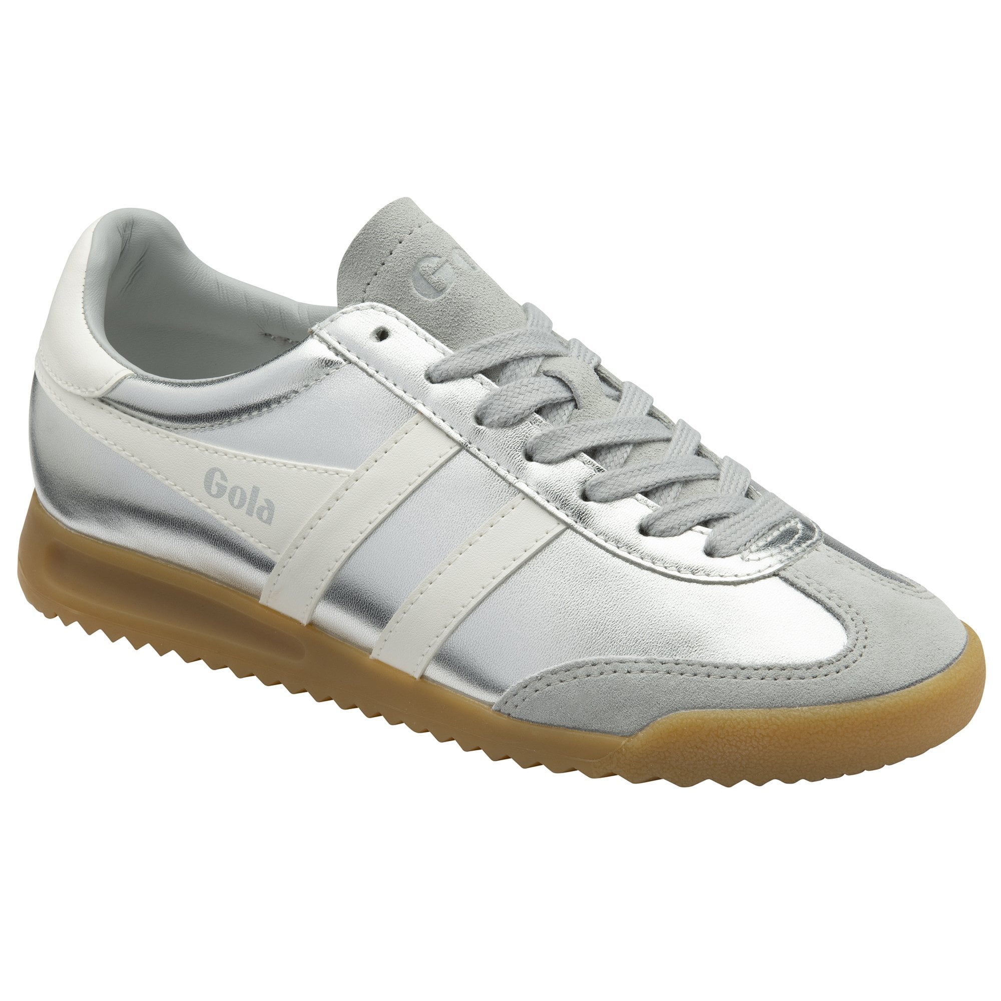 Torpedo Glimmer Silver/Off White Trainers - CLB742