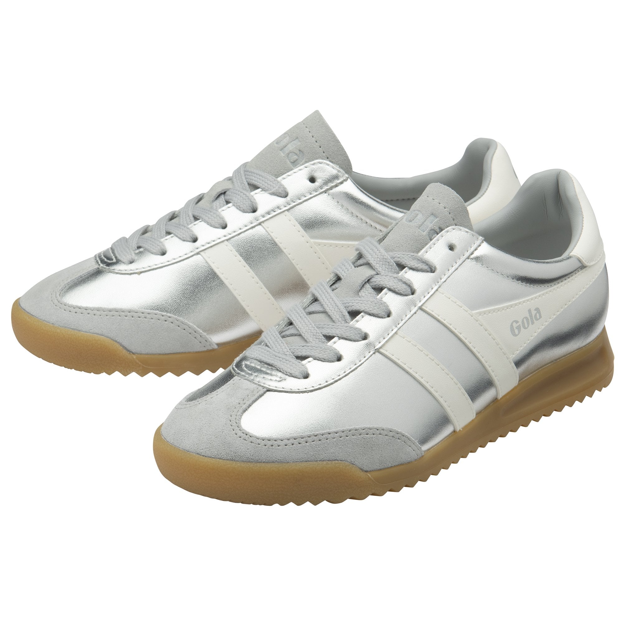 Torpedo Glimmer Silver/Off White Trainers - CLB742