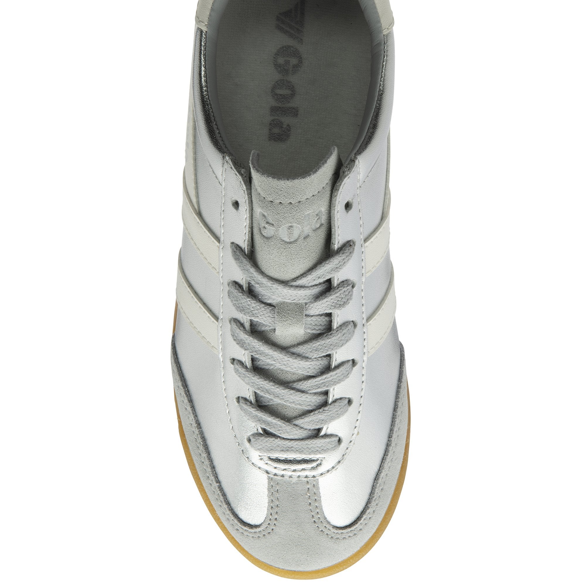 Torpedo Glimmer Silver/Off White Trainers - CLB742