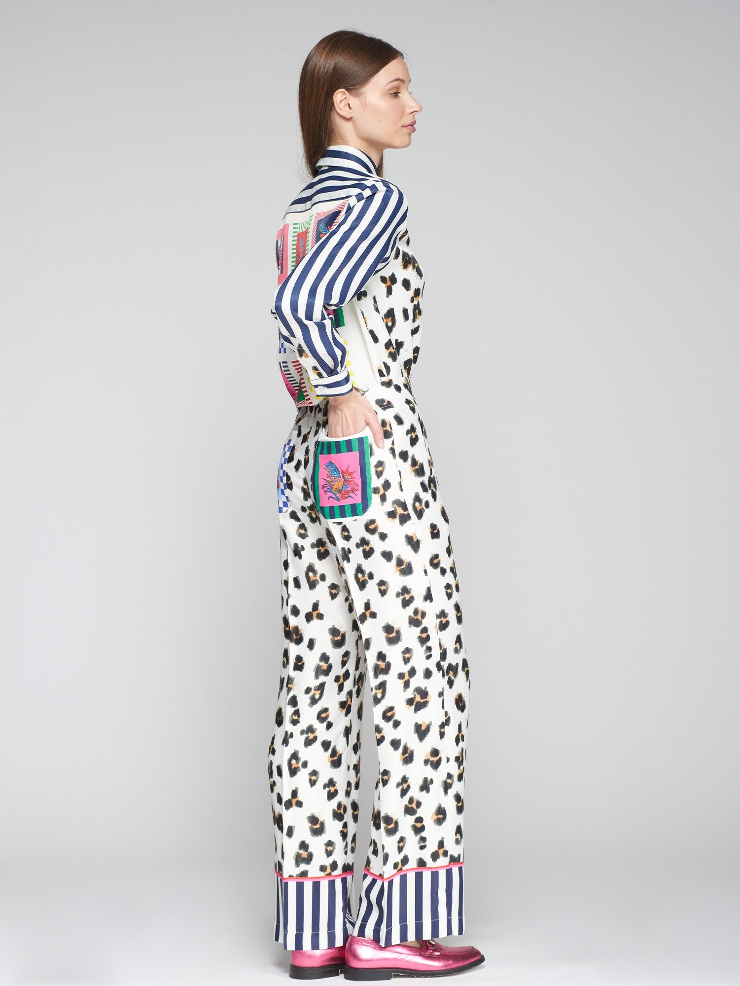 Elena Leopard Trousers - 32472