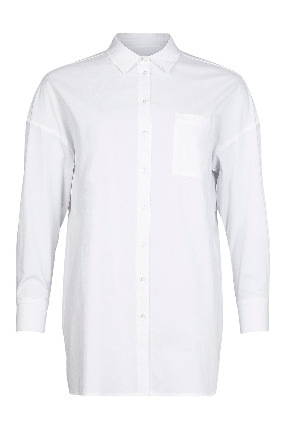 Long White Shirt - 06795